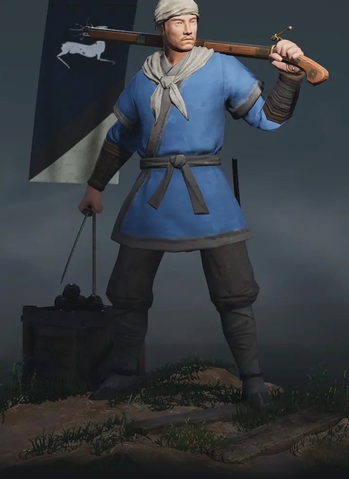 Illustration de l'unité Arquebusiers tête-de-fer