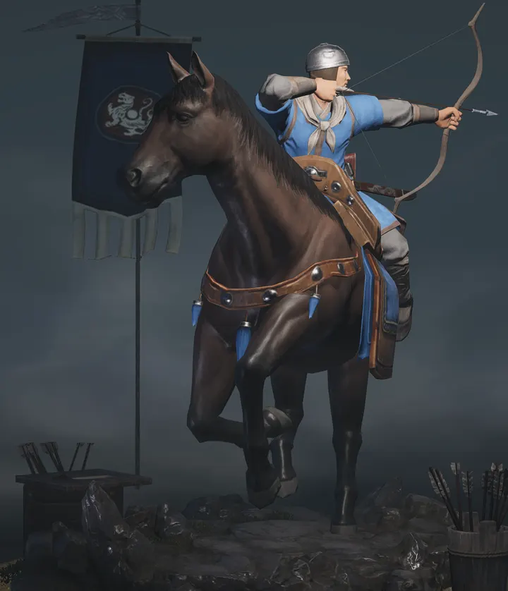 Illustration de l'unité Archers montés tête-de-fer